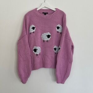 Vintage Style Knit Sheep Sweater Princess Diana Erica Stranger Things Forever 21